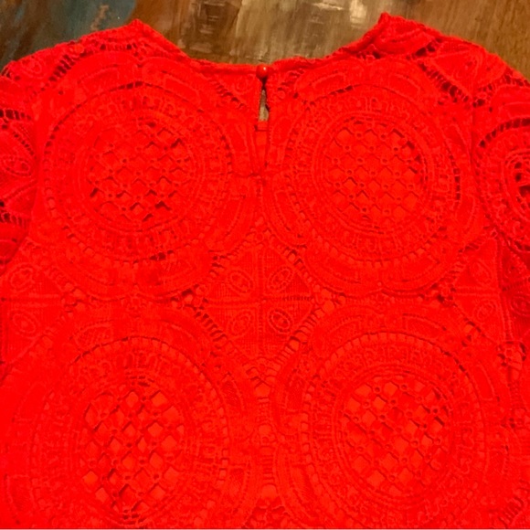 JODIFL Red Lace Blouse - Picture 5 of 5